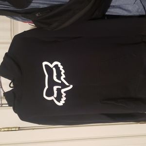 Mens Fox Racing Black Hoodie Size L